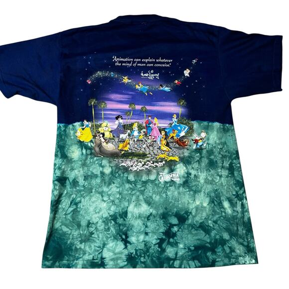 Vintage Disneyland resorts Animation Walt Disney T-shirt All Over Print LARGE - Picture 1 of 12